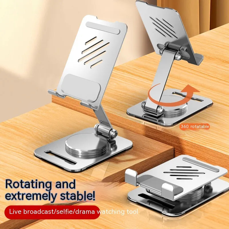 OrbitDesk 360-degree adjustable metal phone and tablet stand