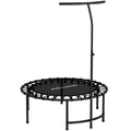 Mini rebounder fitness trampoline with adjustable handle