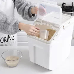 CrispKeep Airtight Food Storage Bucket - moisture-proof pantry container