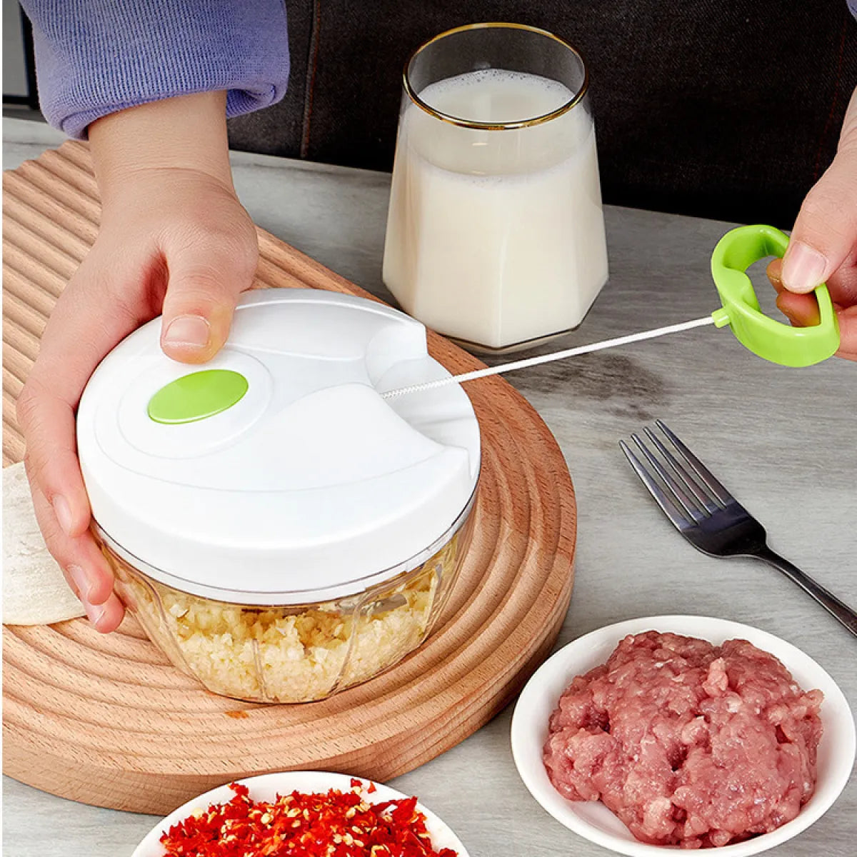 PullPress Rope Garlic Crusher
