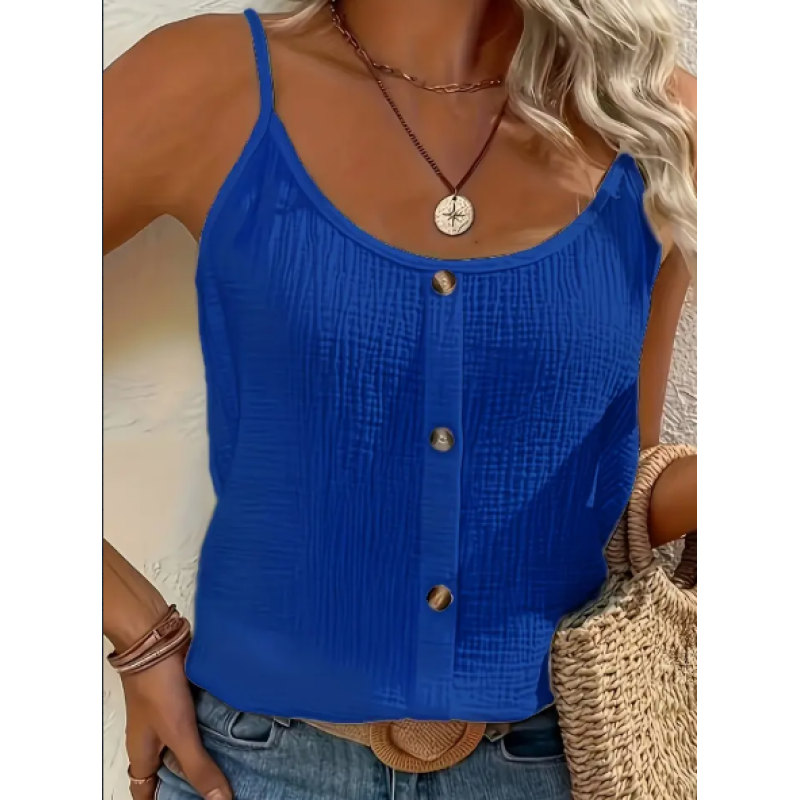 Sunny Button-Front Cami Top