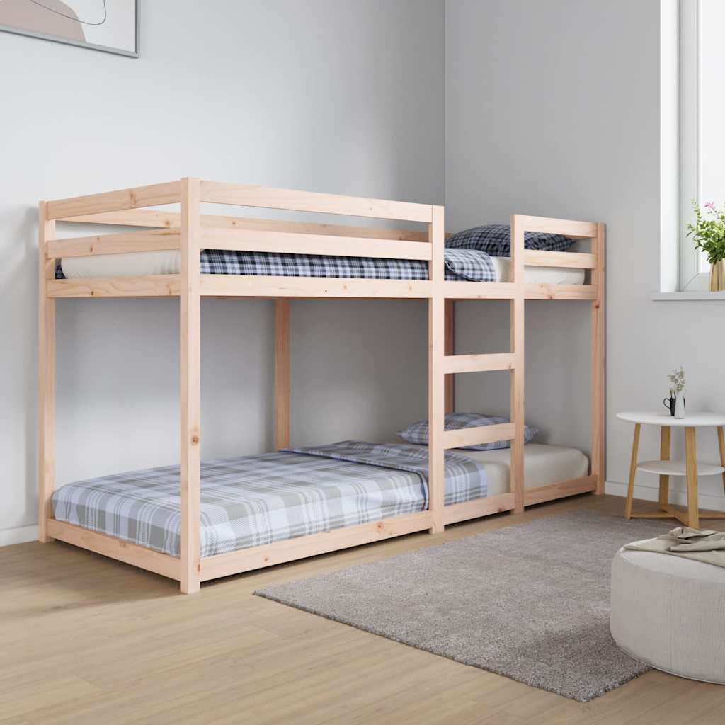 PineStack Kids Bunk Bed, solid pine wood