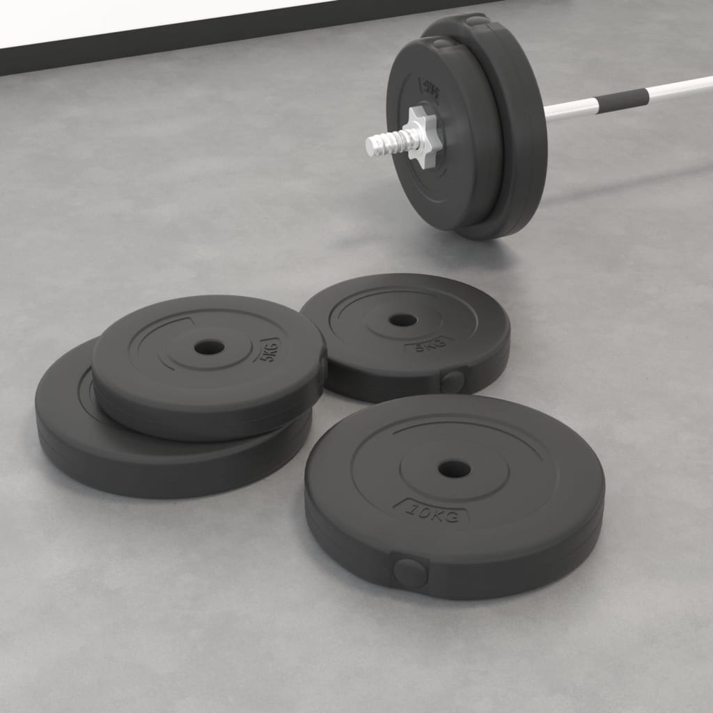 4-piece cement weight plate set for strength training