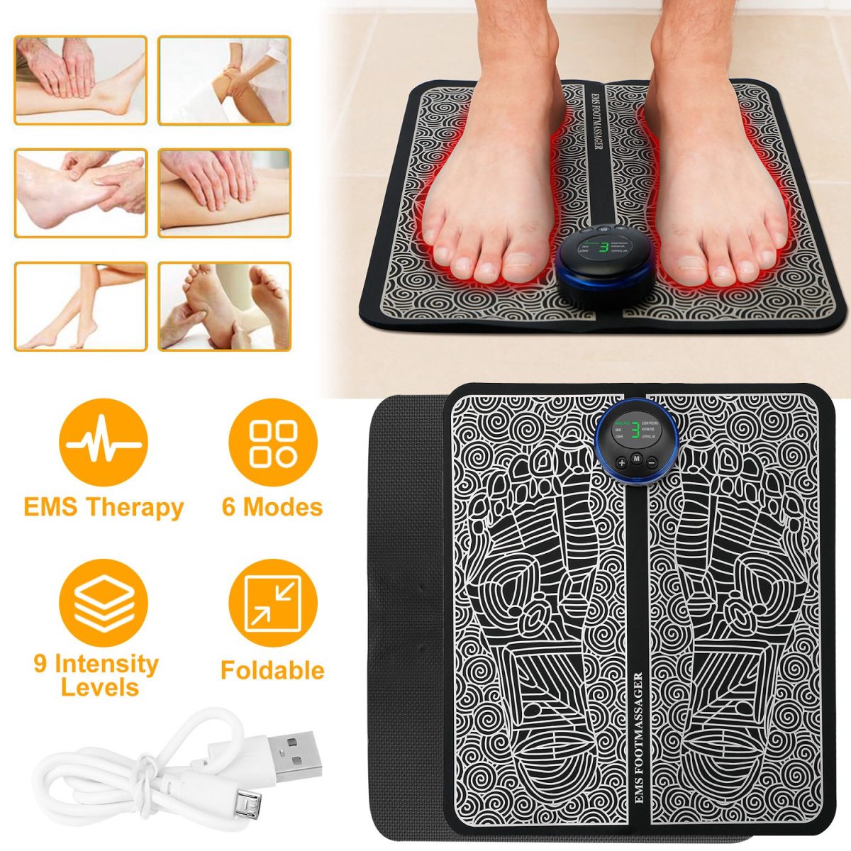 FlexSole EMS Foot Massage Pad