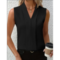 Chic Sleeveless V-Neck Blouse