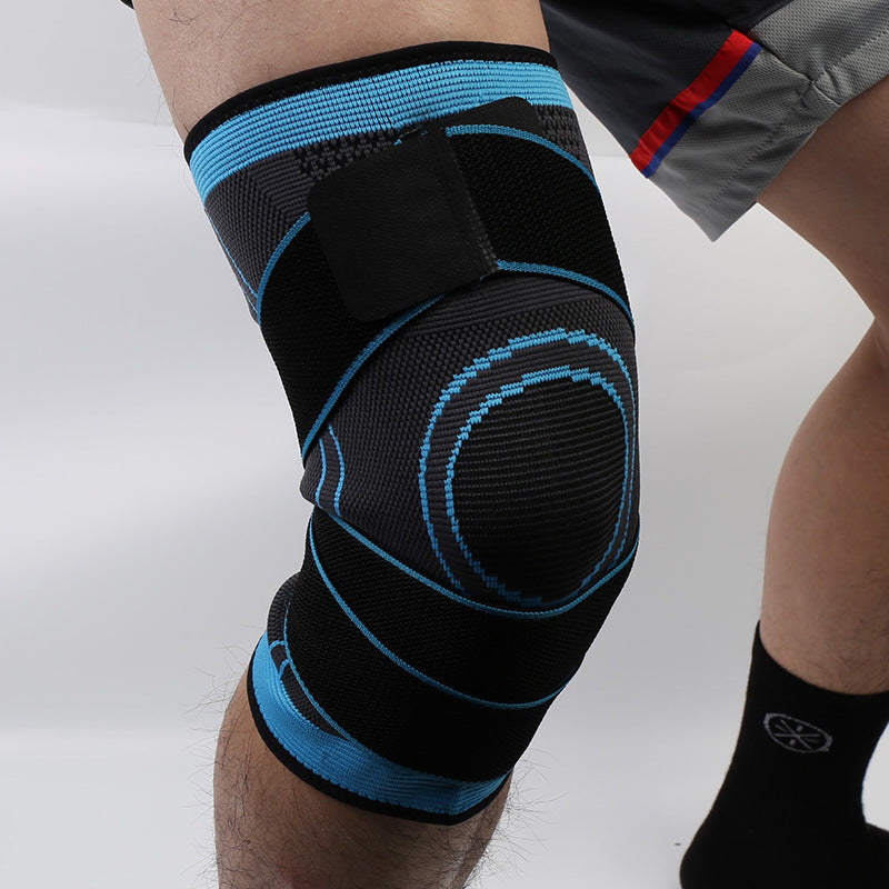 3D contoured sports knee pad for training support