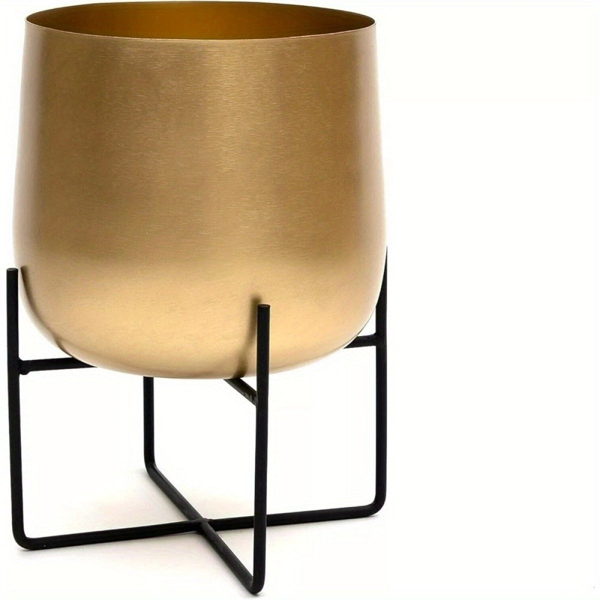 Aurelia Gold Planter with black stand