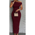 Reverie One-Shoulder Pleated Maxi Dress