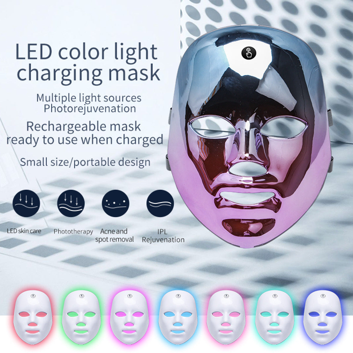 LumiGlow LED Red Light Therapy Face Mask