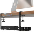 DeskLine Under-Desk Cable Management Rack, carbon steel adjustable clamp mount