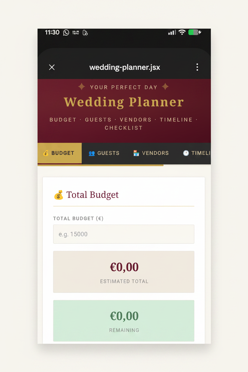 Digital Wedding Invitation Template